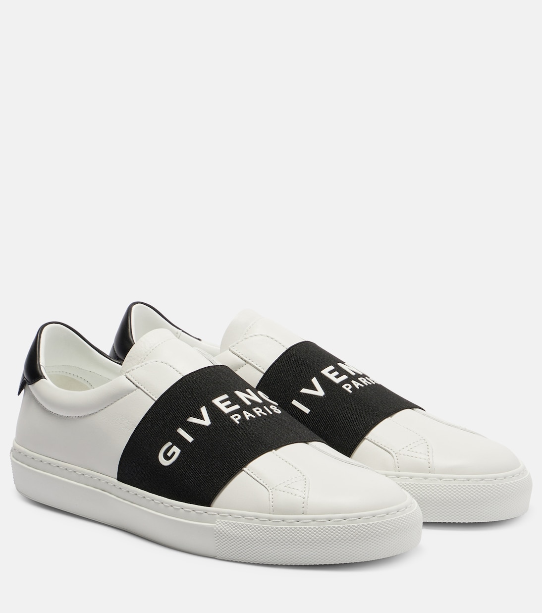 Уличные кожаные слипоны Urban Street с логотипом Givenchy, White/Black