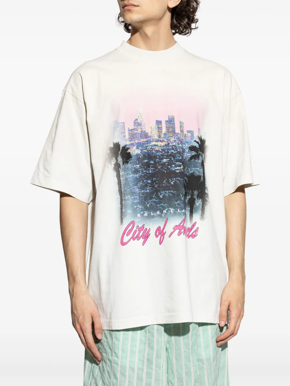 

Футболка City Of Angels с графичным принтом BALENCIAGA, белый