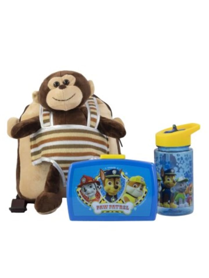 

Nonbook - плюшевый рюкзак Max Monkey Boy с ланч-боксом и бутылкой для воды POS