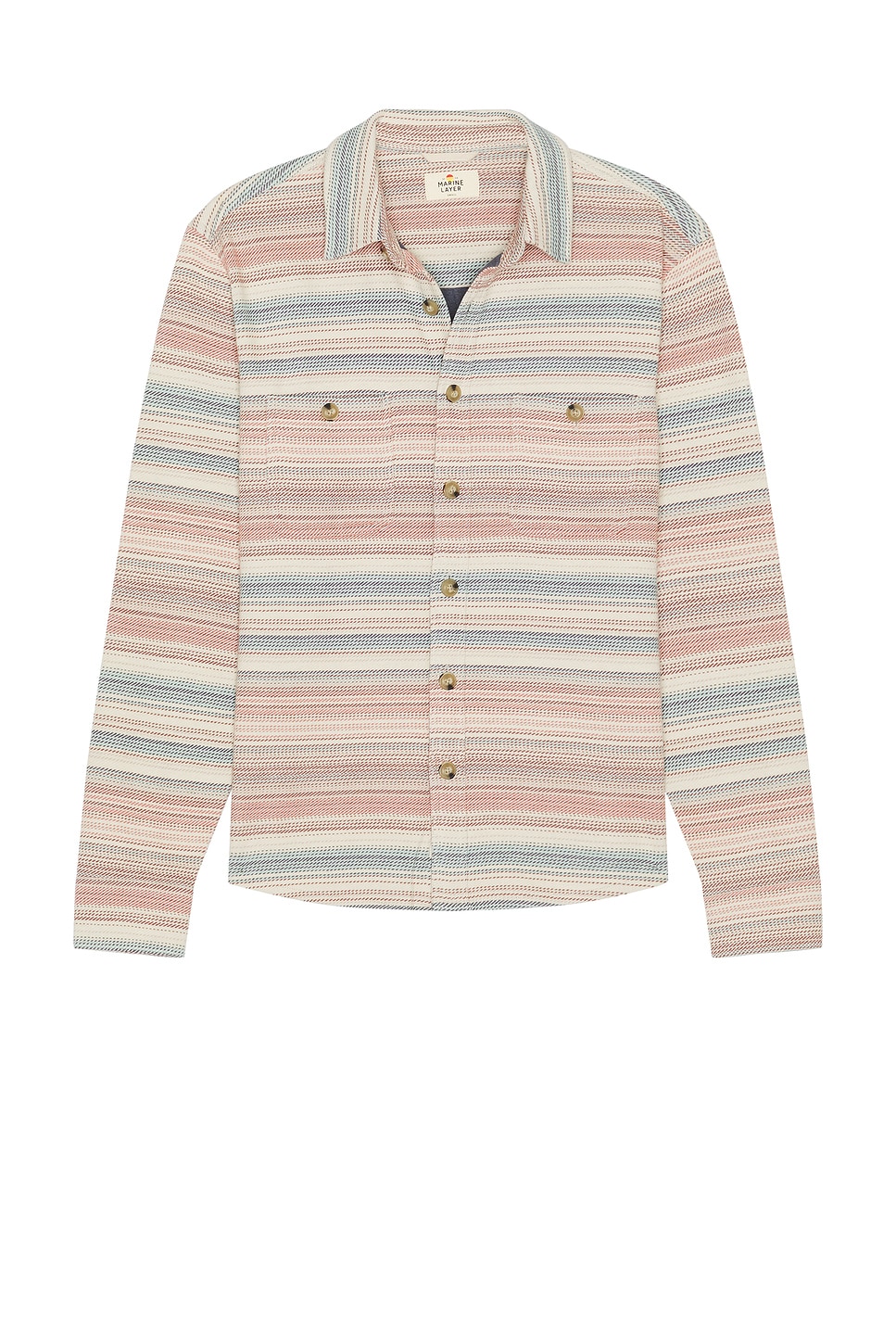 

Pacifica рубашка с длинным рукавом Marine Layer, warm baja stripe