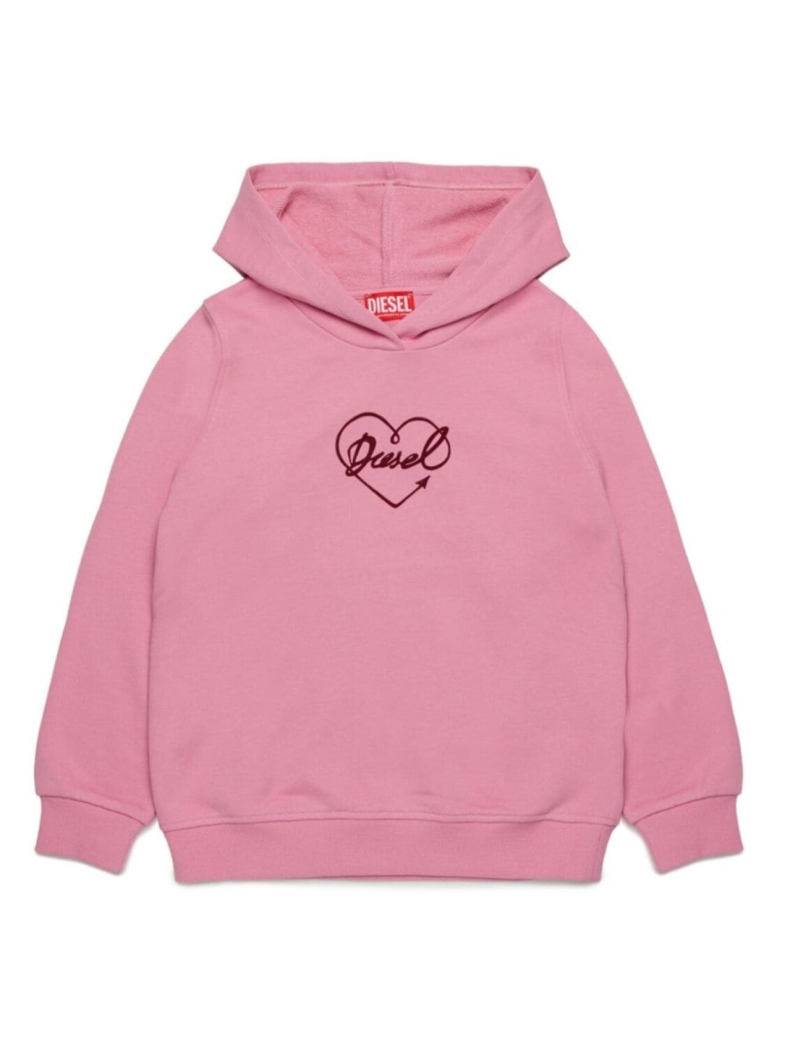 

Детская хлопковая толстовка с логотипом Diesel Kids, розовый