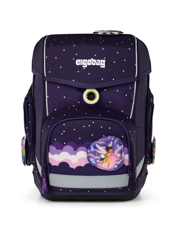 

Ergobag Набор школьных сумок Cubo, 5 предметов, Neo Stargazing Bear 2025, фиолетовый