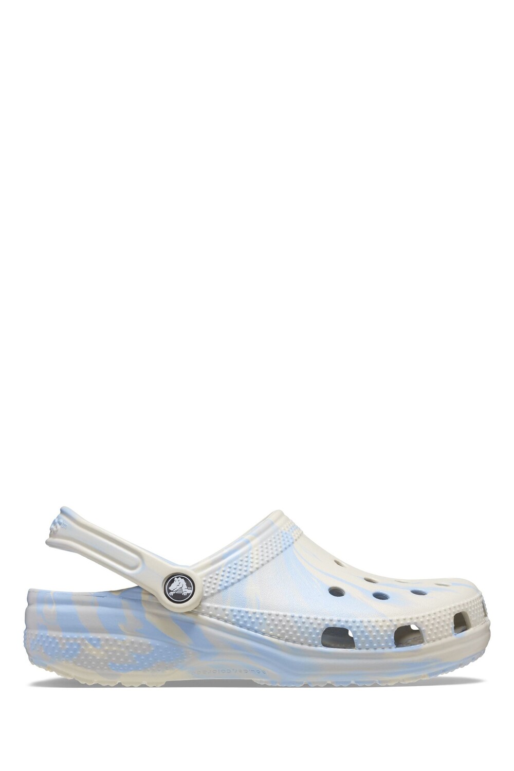 

Классические прогулочные босоножки с мраморным принтом Crocs, синий