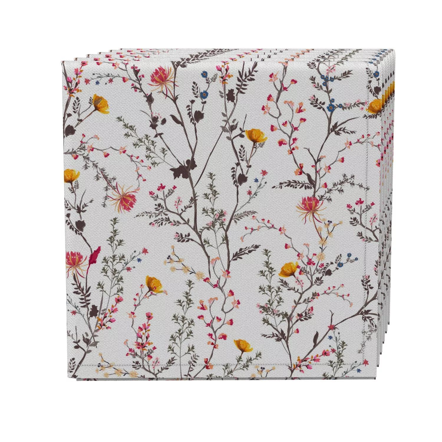 

Набор салфеток из 4 шт., 100% хлопок, 20x20 дюймов, Season of Florals