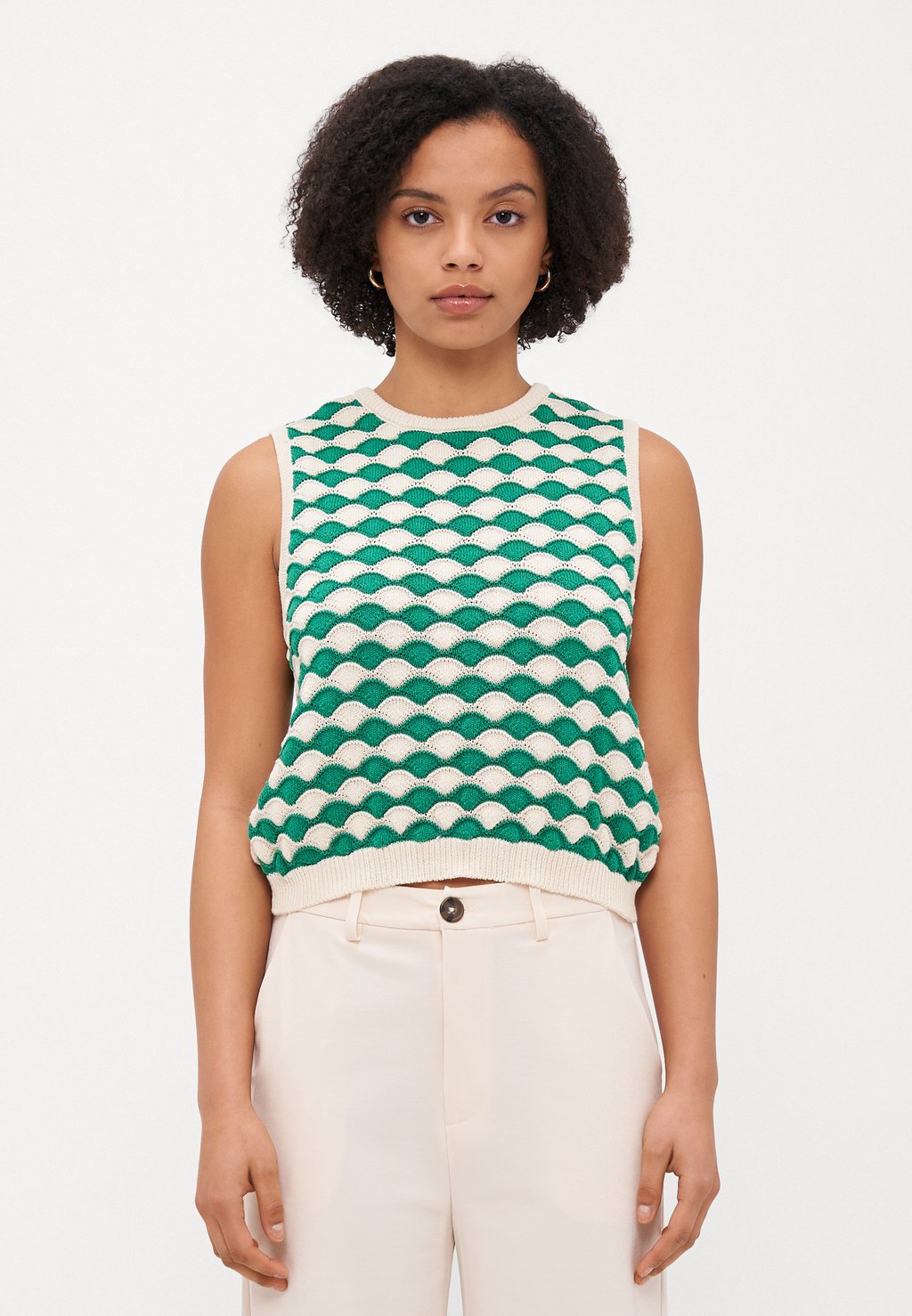 

Джемпер VMCARRY O NECK Vero Moda Petite, кремовый