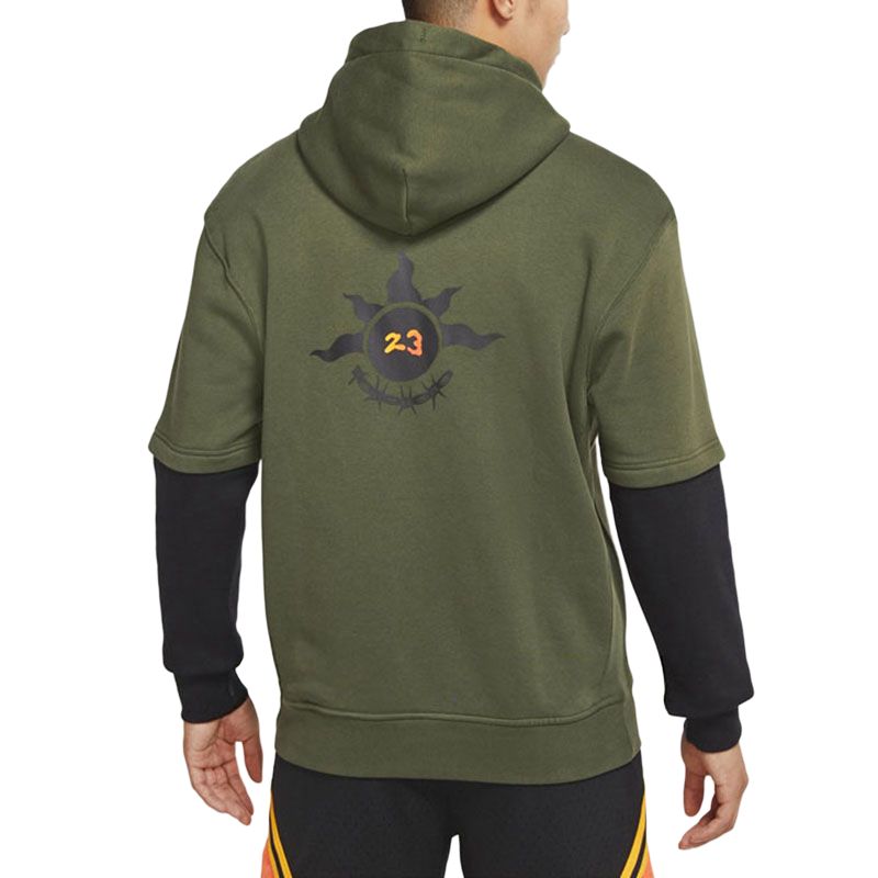 Jordan Толстовка MVP мужская khaki/black/electronic green — фото 2