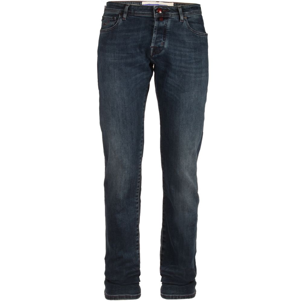 

Синие хлопковые мужские джинсы Slim Fit Jacob Cohen