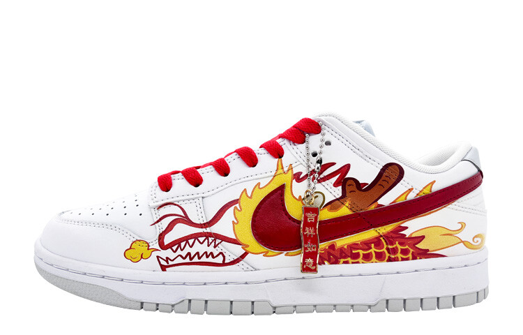

Кроссовки Nike Dunk Skateboard Shoes Men Low-Top White, Red