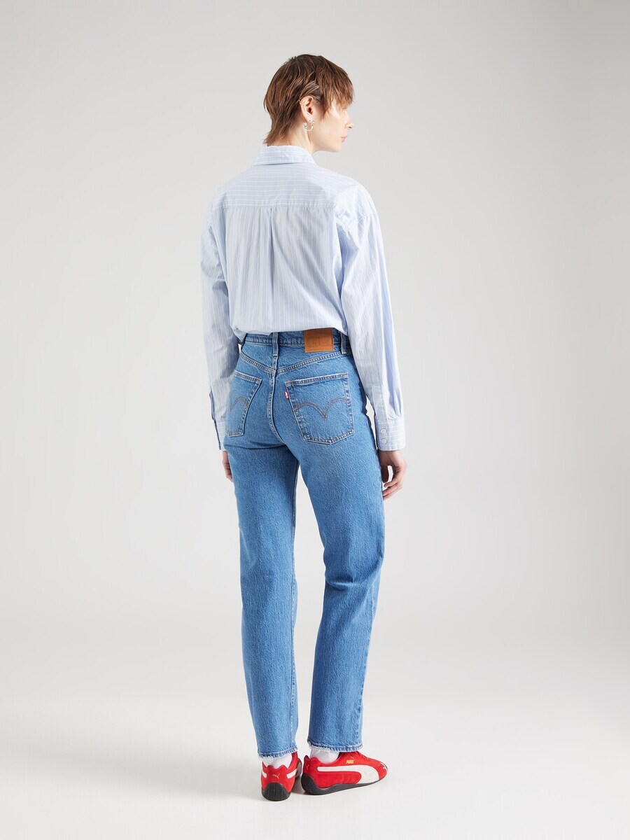 Джинсы LEVI'S  Regular Jeans Ribcage Straight Ankle, синий деним — фото 4