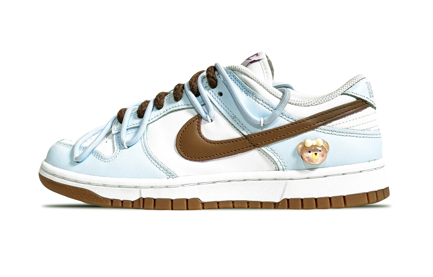 

Кроссовки для скейтбординга Dunk женские с низким верхом цвета кофе Nike, цвет Steel Blue