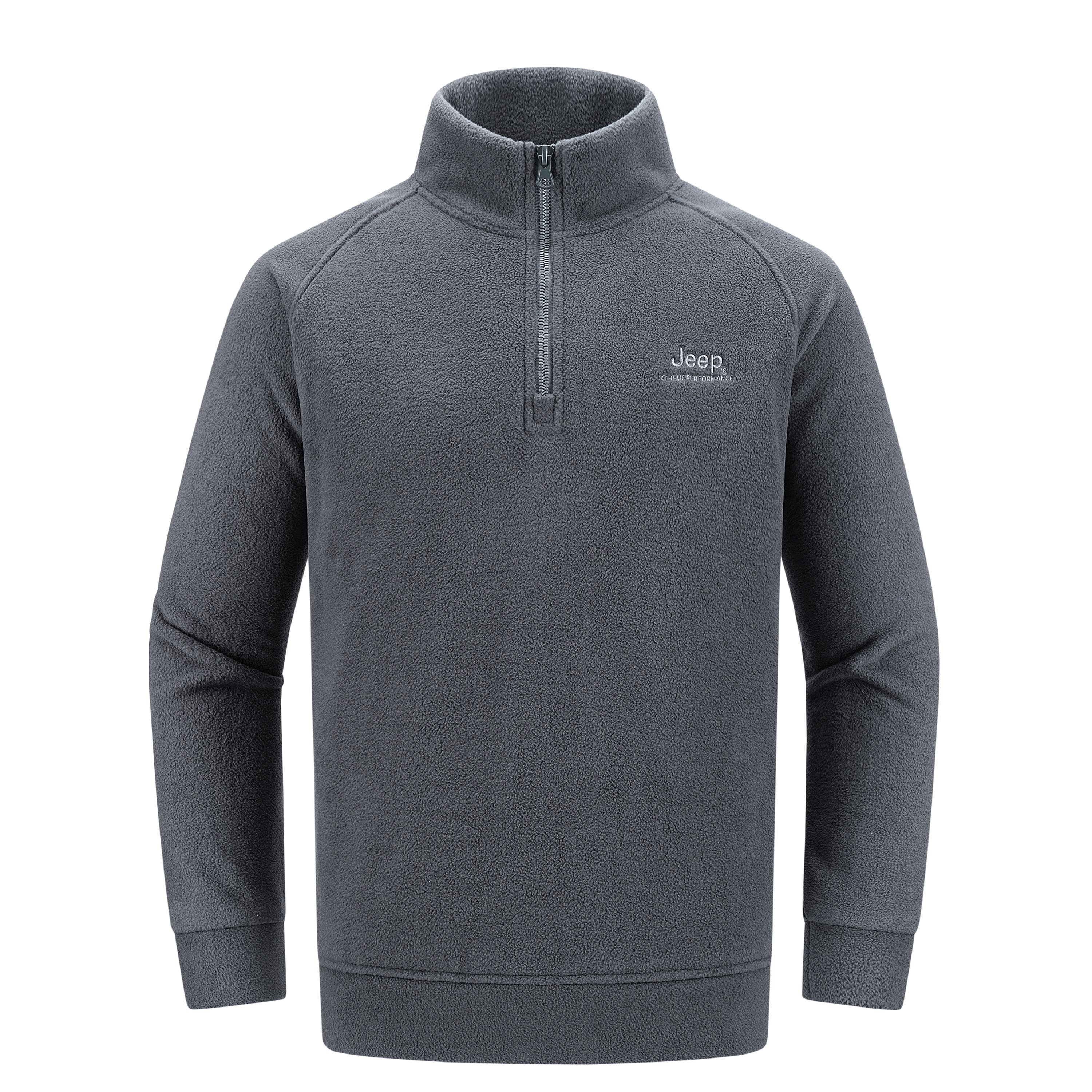 

Толстовка флисовая Unisex утепленная Jeep, серый