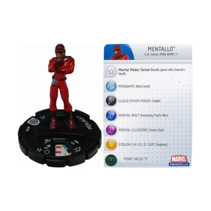 

Менталло, Marvel HeroClix - Captain America - Singles