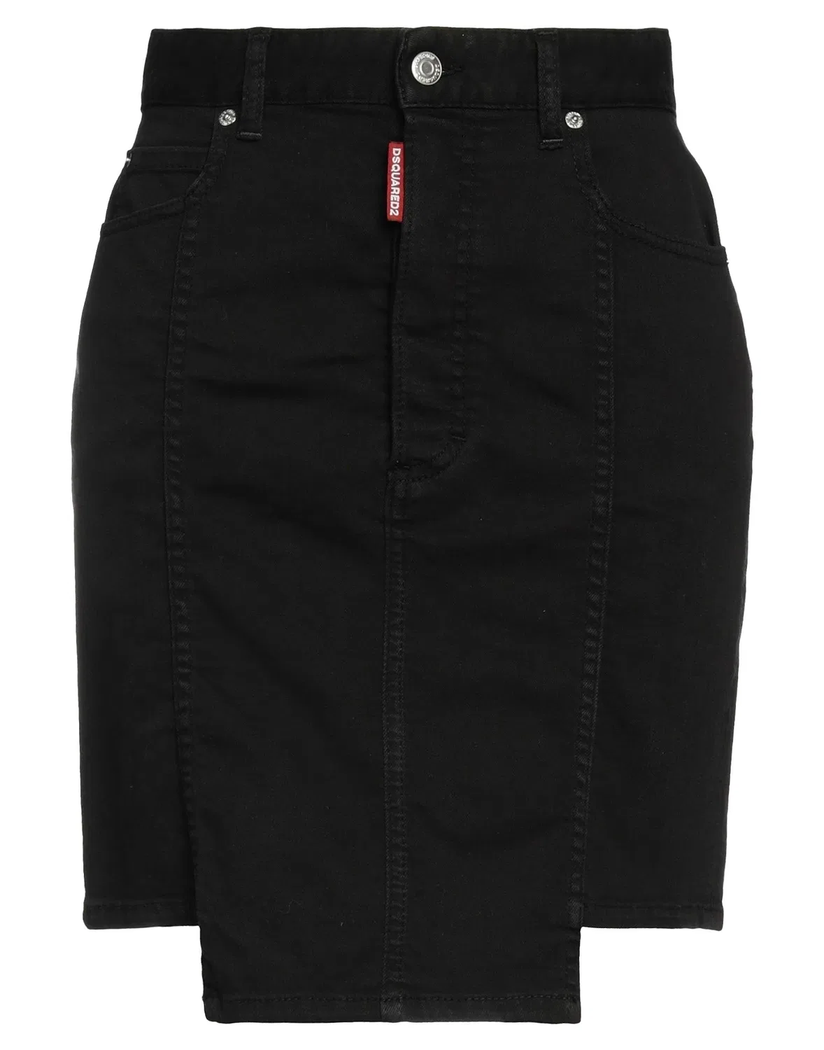 Джинсовая юбка карандаш DSQUARED2 черная