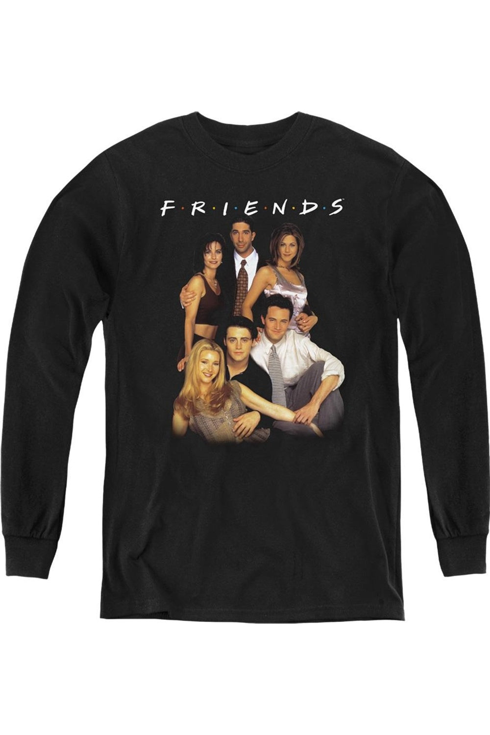 

Футболка с длинным рукавом Friends Stand Together для молодежи Gildan, черный