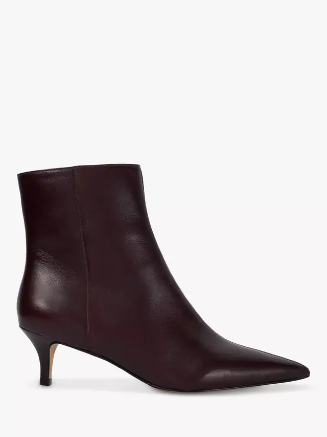 

Ботильоны Dune Offer Leather Heeled Pointed, цвет dark red