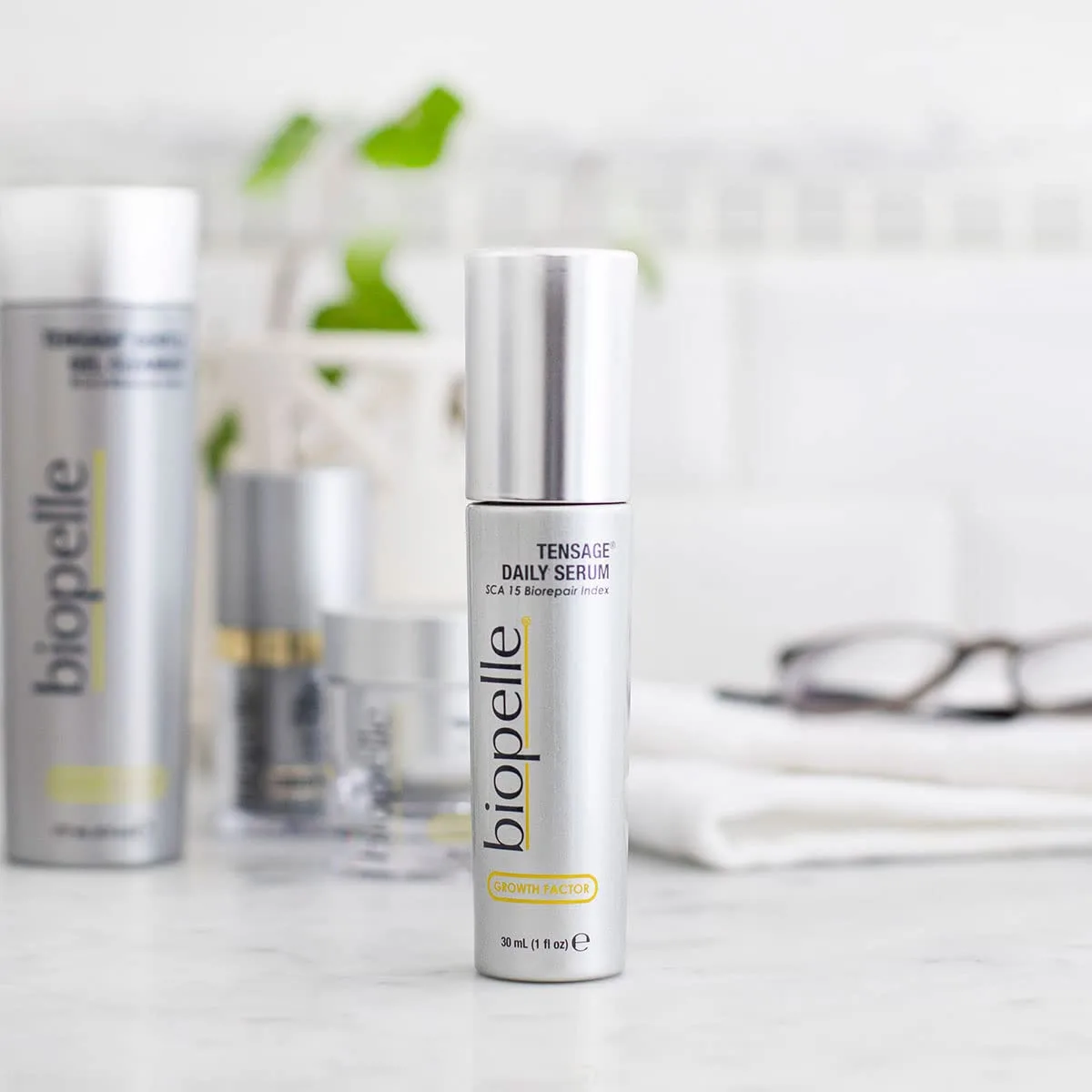 Сыворотка Biopelle — Tensage Growth Factor Daily Facial Serum с SCA 15 Biorepair Index, для лица с муцином, 30 мл — фото 4