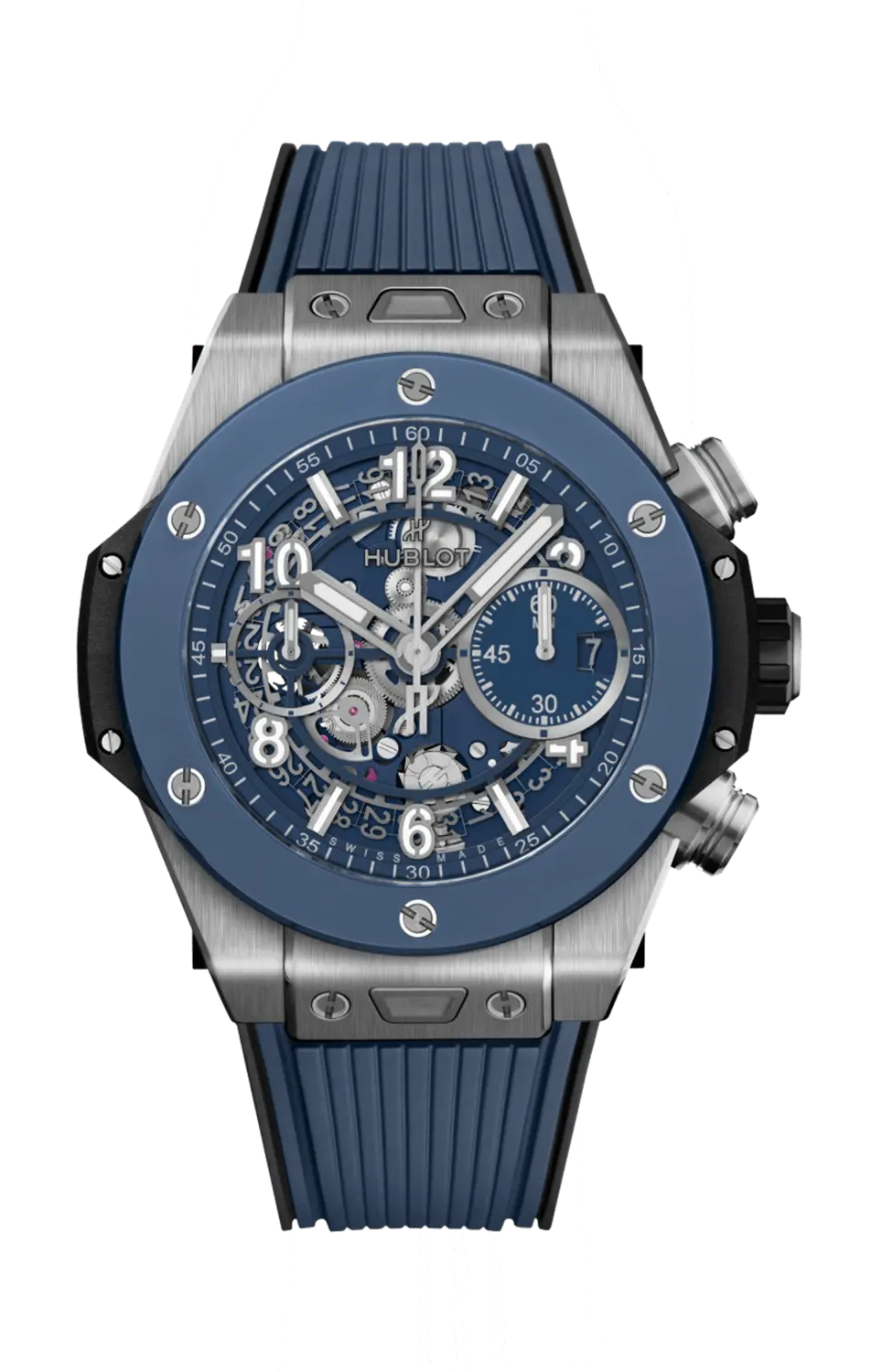 

Часы big bang unico titanium blue ceramic Hublot