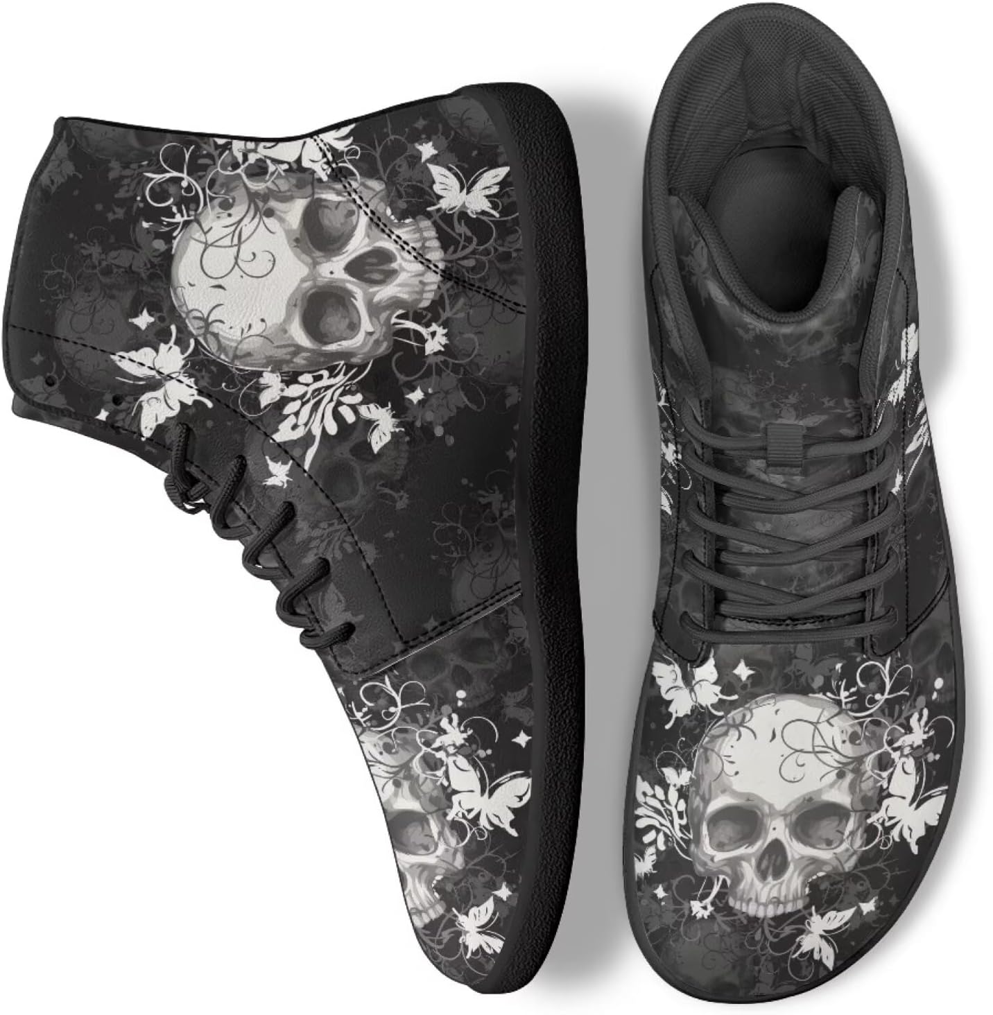 

Кроссовки-босоножки с высоким верхом Skull для работы, бега и ходьбы, противоскользящие, для женщин и мужчин Ecaestolph, белый