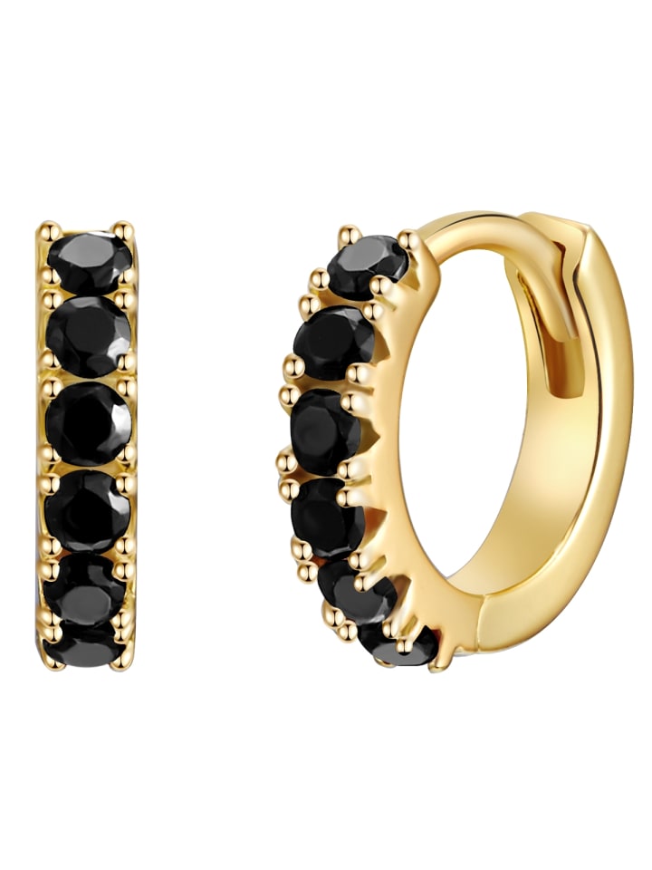 

Glanzstücke München Серьги из стерлингового серебра с кубическим цирконием в оправе из желтого золота