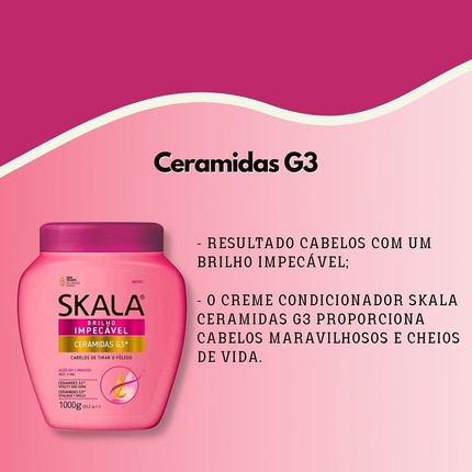 Creme De Tratamento Ceramidas Brilho Impecável 1 кг Skala — фото 2