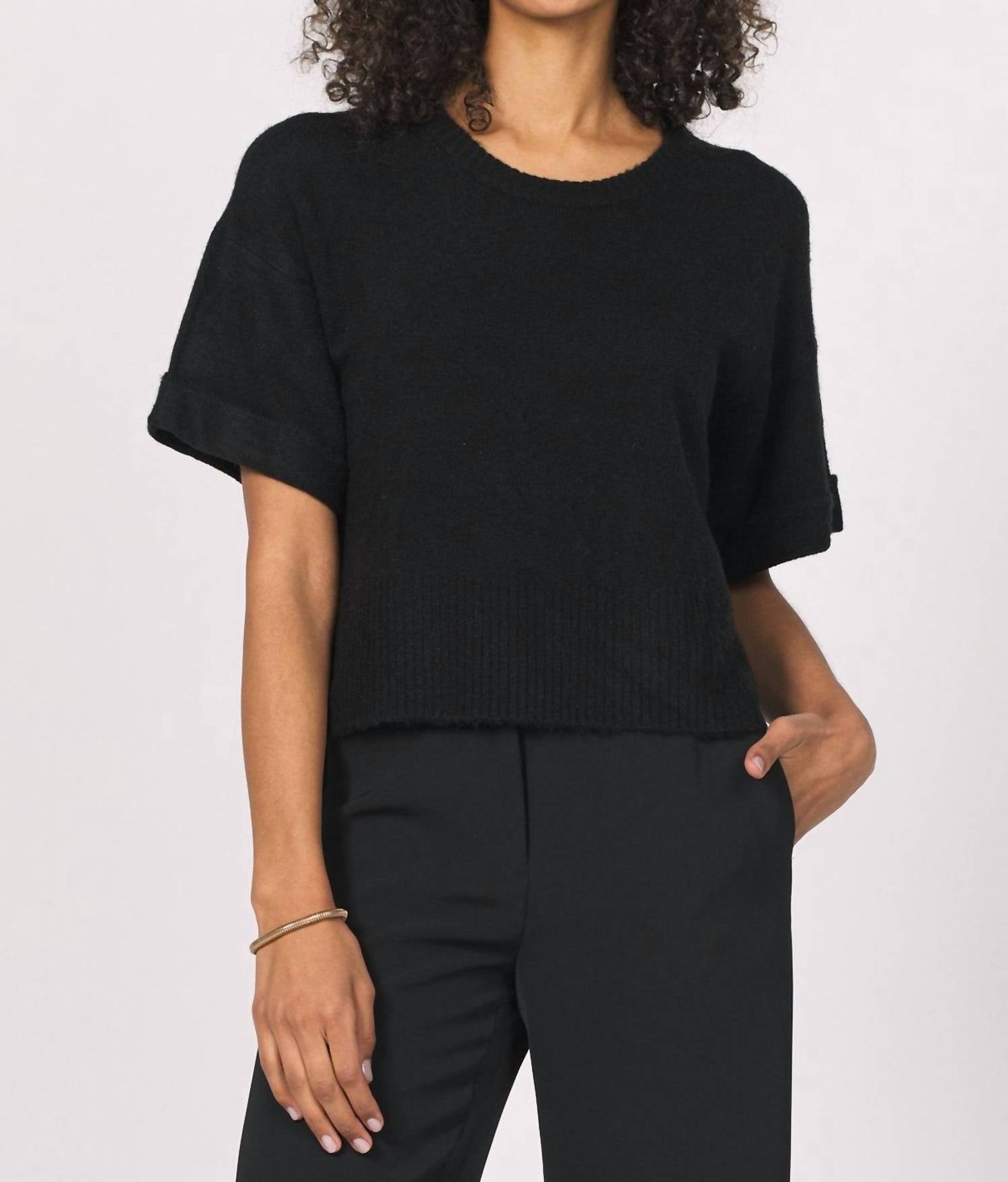 

Свитер Catrina с круглым вырезом черного цвета Another Love, черный