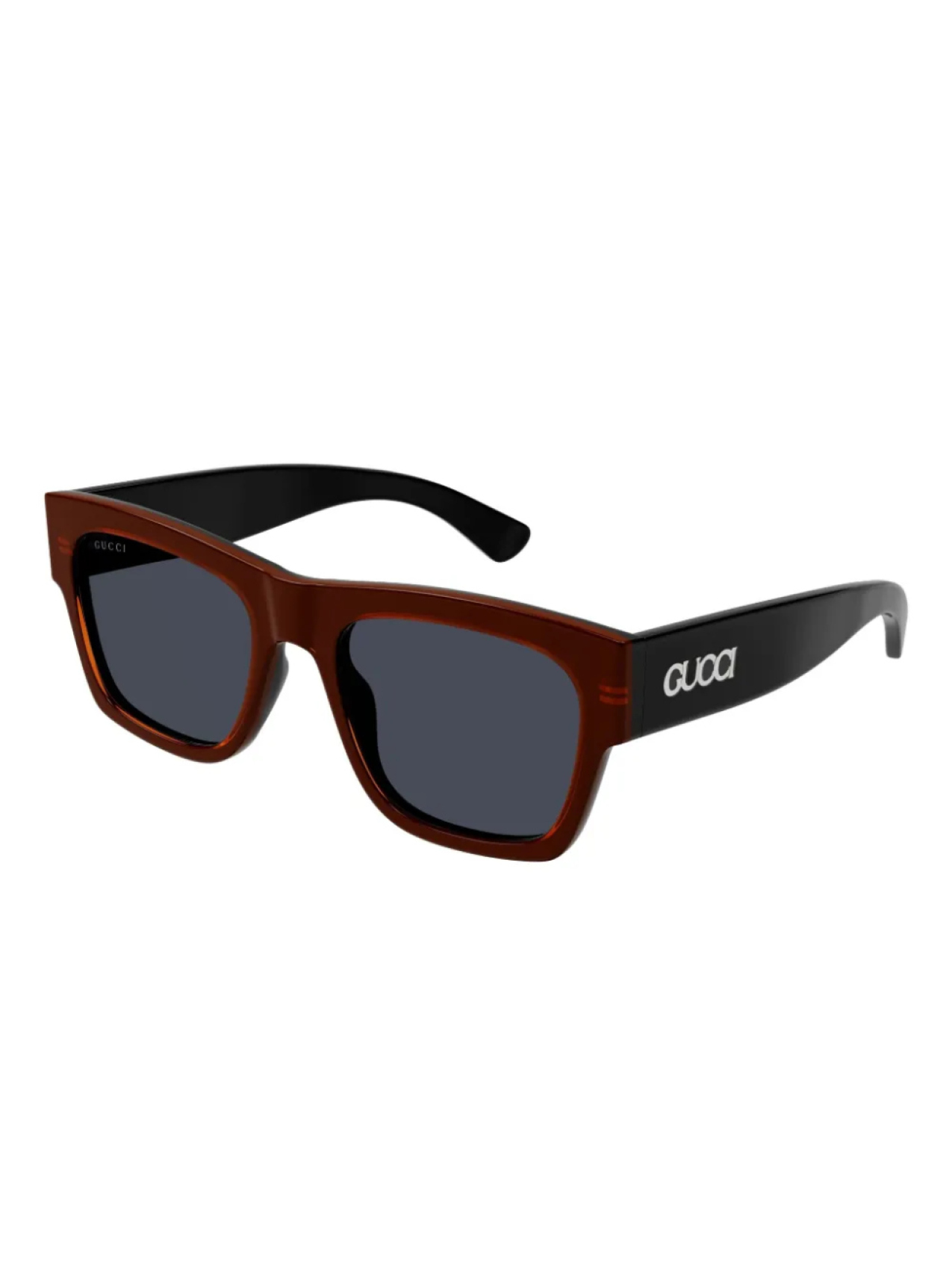 Gucci Eyewear солнцезащитные очки в квадратной оправе, красный — фото 2