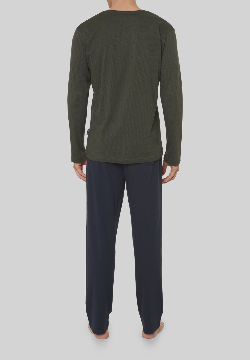 Пижама Tom Tailor V-Neck Logo, темно-зеленый — фото 3