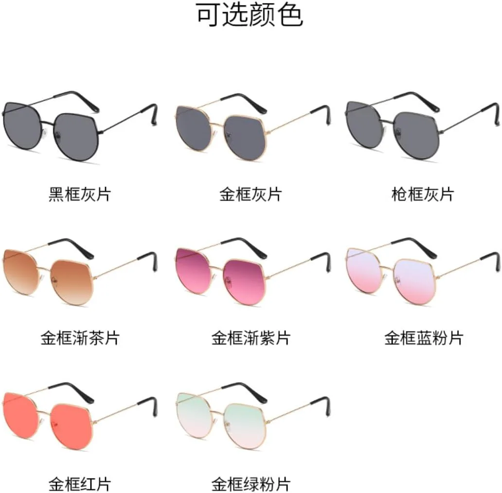 

Солнцезащитные очки «кошачий глаз» для мужчин, винтажные металлические солнцезащитные очки для женщин, солнцезащитные очки-маски для женщин и мужчин SZVVBKK, 4