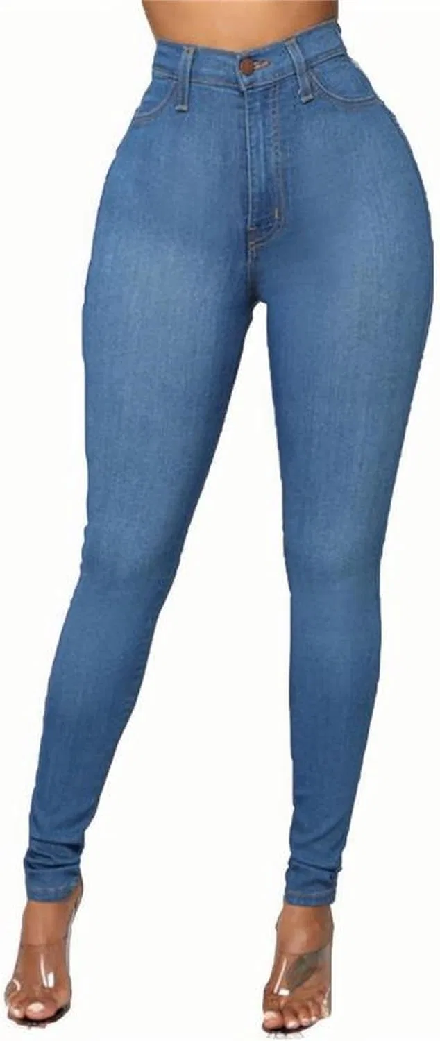 Джинсы скинни, высокие, Wrangler, Синий