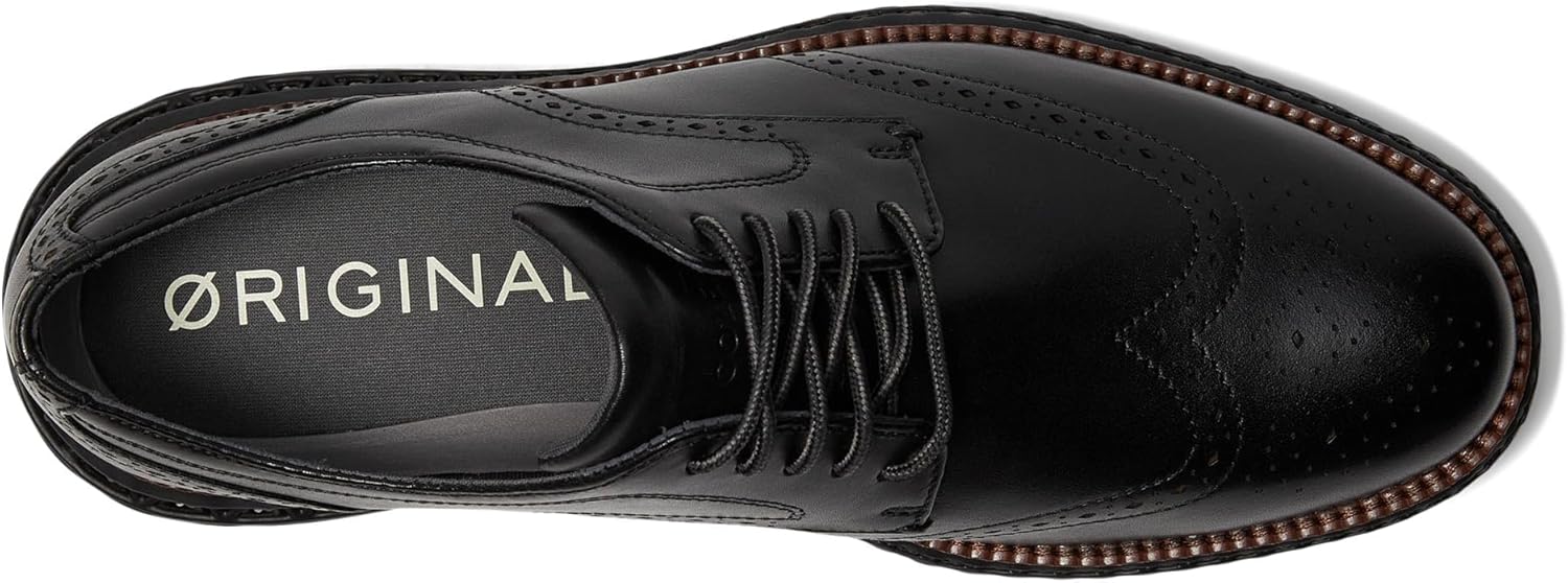 Мужские оксфорды Cole Haan Original Grand 2.0 с крыльями, черный — фото 3