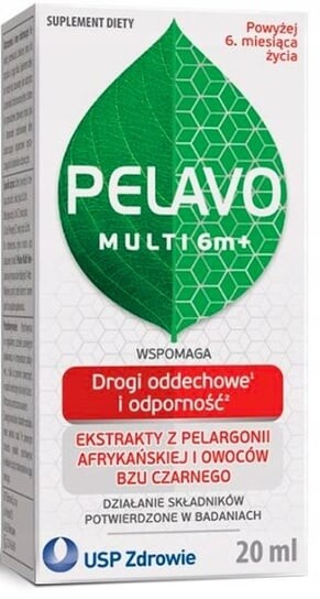 

Пелаво Мульти 6м+, капли для детей, иммунитет, 20 мл USP Zdrowie