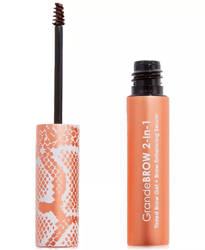 

Travel-Size Grande BROW Тонирующий гель для бровей 2-в-1 + сыворотка для улучшения бровей, 0,02 унции Grande Cosmetics, цвет Dark