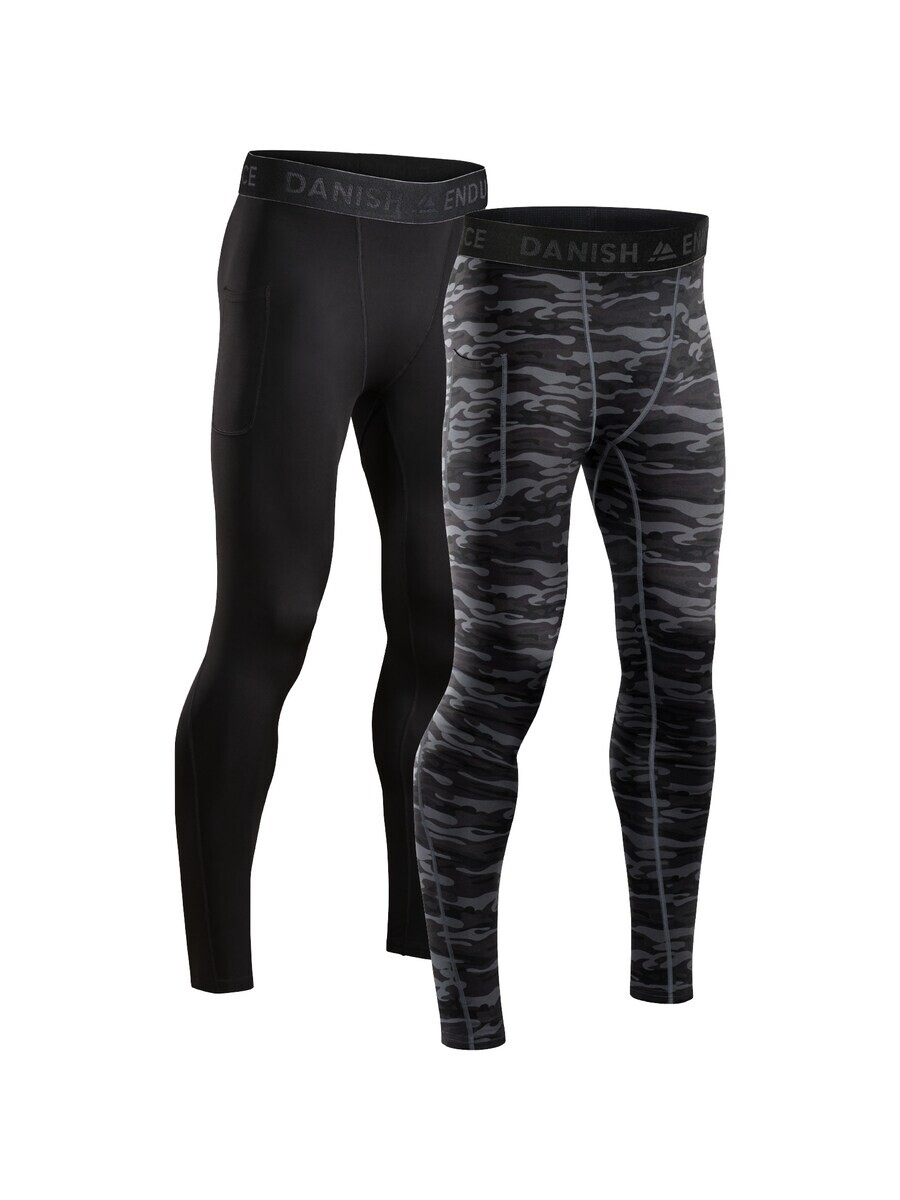 

Брюки DANISH ENDURANCE Regular Athletic Pants Compression Tights, цвет grey/black