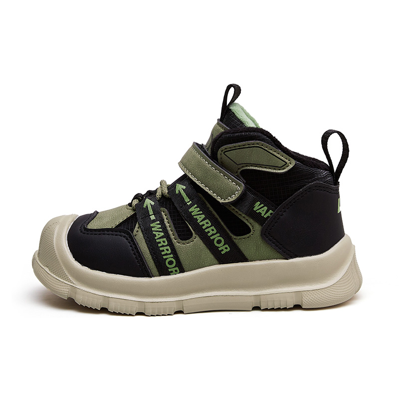 

WARRIOR Кроссовки Slip Resistant, Abrasion Resistant, Thermal High Top Kids Lifestyle Shoes Black Green Kids'