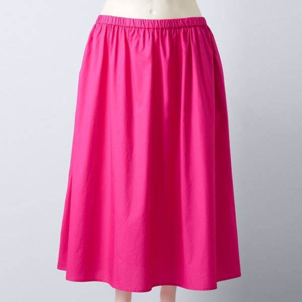 

Юбка миди на резинке больших размеров Simply Vera Vera Wang, цвет always pink