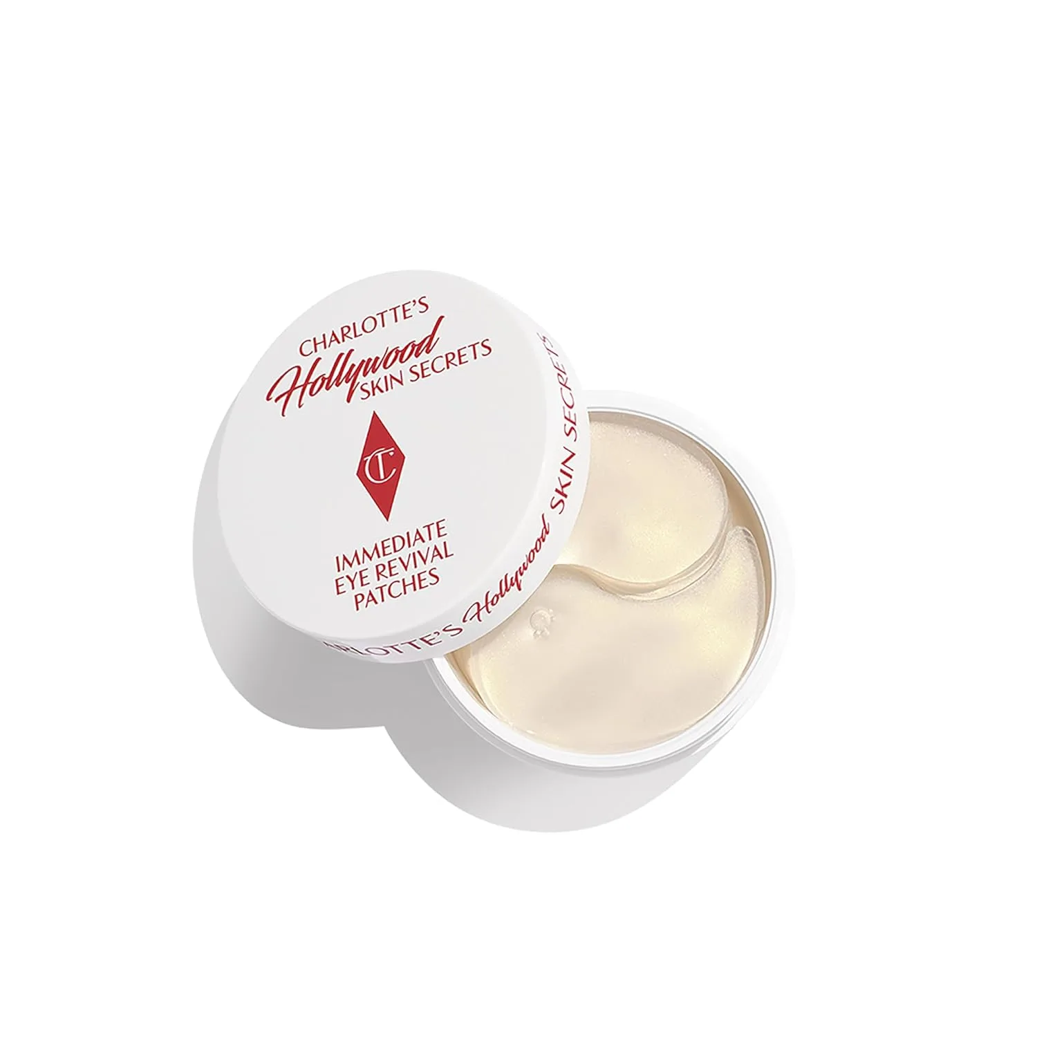 Патчи для глаз Charlotte Tilbury Hollywood Skin Secrets с гидрогелем для сияния и уменьшения отеков и темных кругов 1 шт. (60 шт.), red