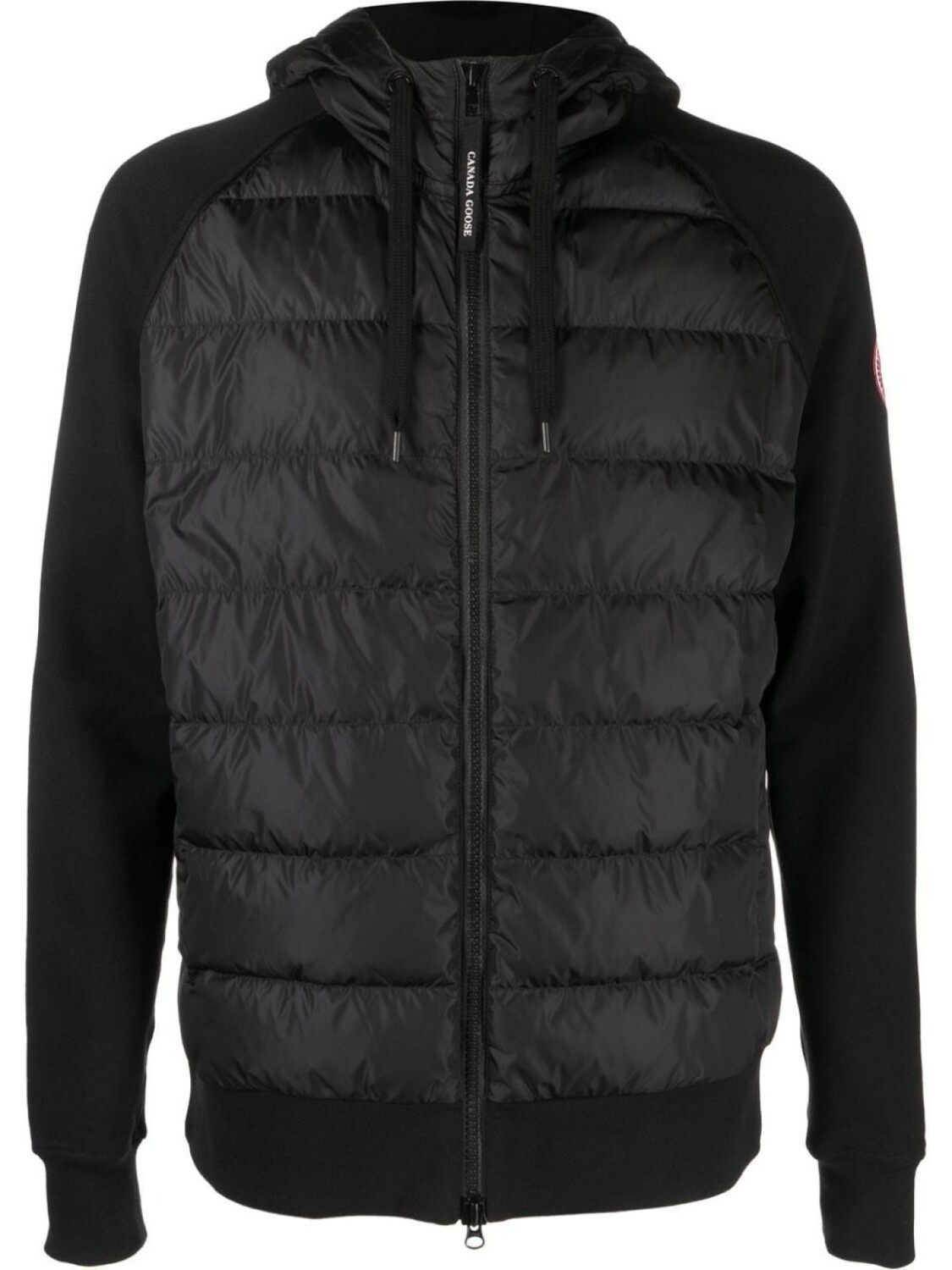 

Canada Goose жилет HyBridge Huron с капюшоном, черный