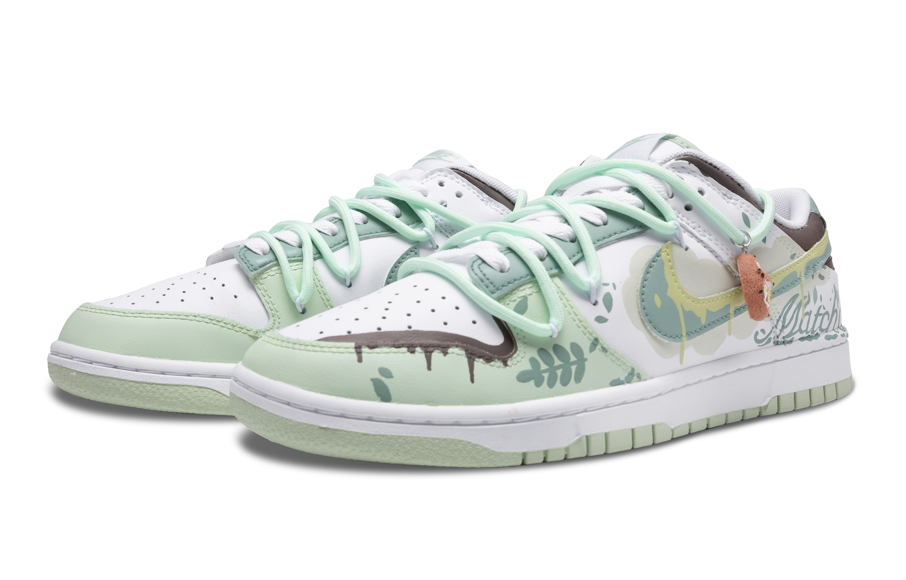 

Кроссовки Nike Dunk Skateboard Shoes Men Low-Top White/Green, Зеленый, Кроссовки Nike Dunk Skateboard Shoes Men Low-Top White/Green