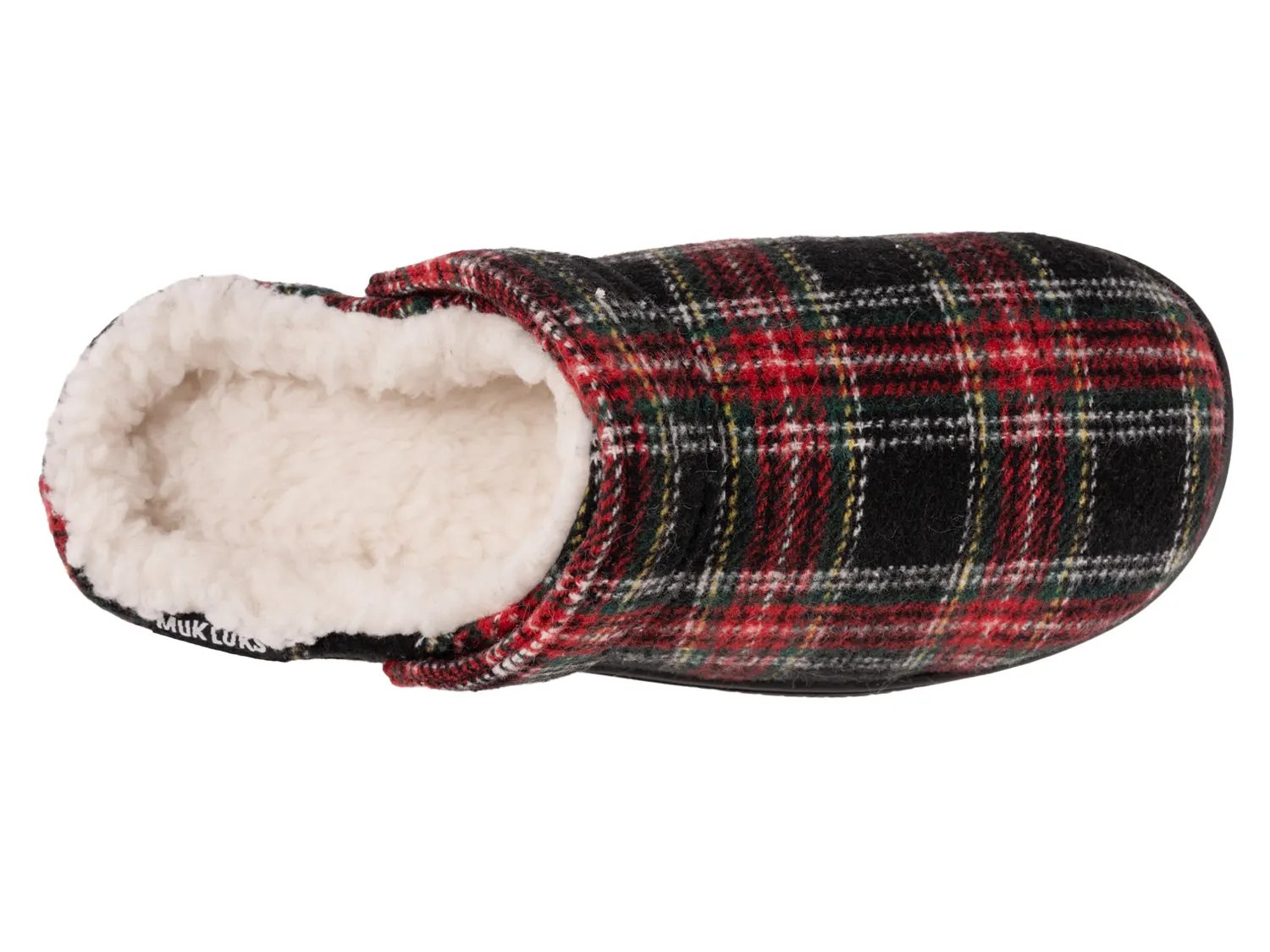 Тапочки MUK LUKS Quianna Lucy Clog, Black Tartan Print — фото 4