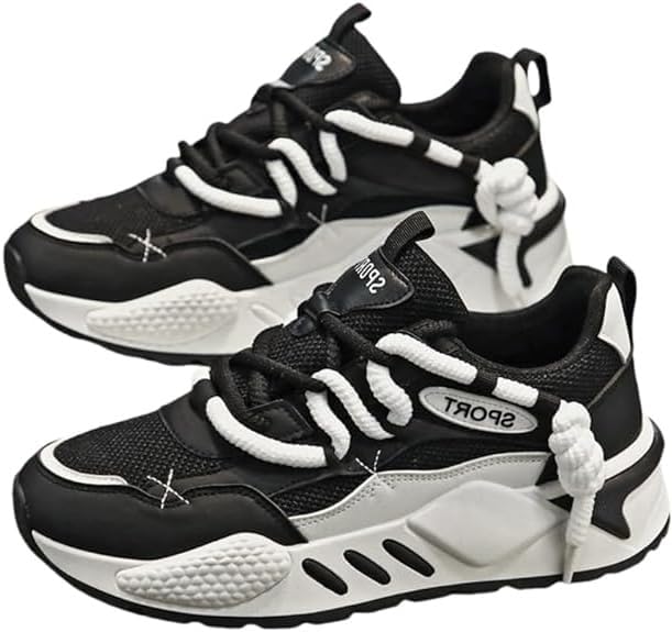 

Мужские модные кроссовки с низким верхом на шнуровке, для прогулок на улице, путешествий, комфортная обувь для бега на все сезоны Hchctry, черный