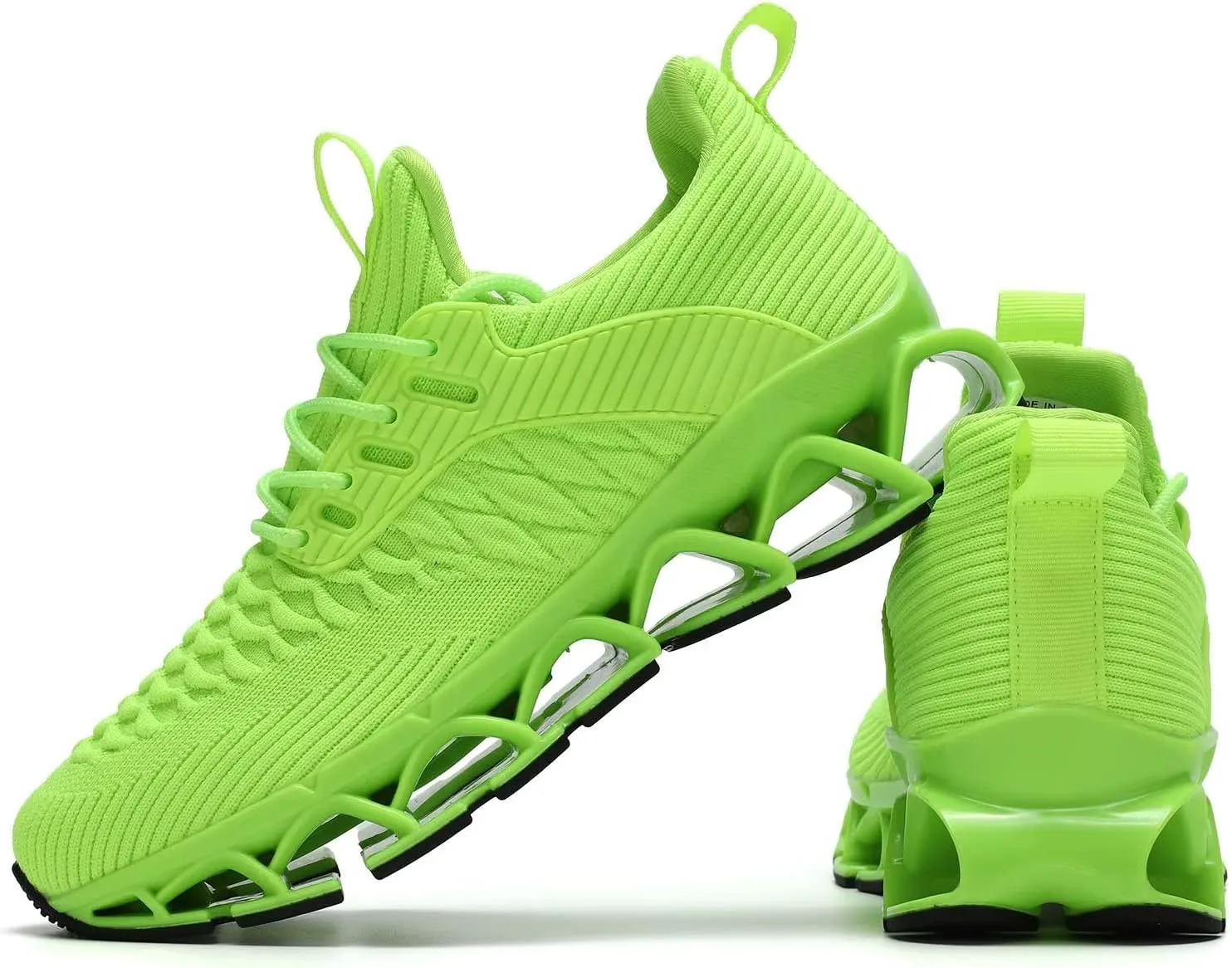 

Мужские кроссовки без шнурков для ходьбы, бега, тенниса, повседневной носки, модные, удобные, с противоскользящей подошвой, для работы и спорта Kvovzo, зеленый