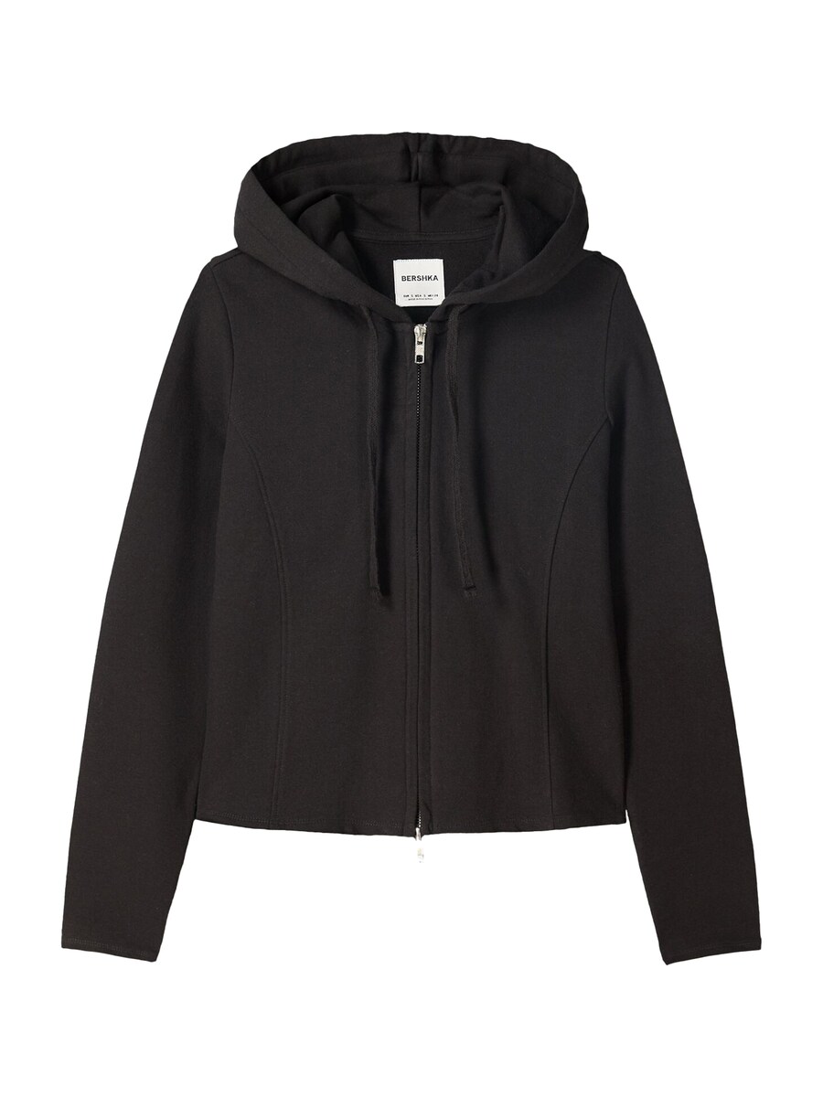 

Худи с капюшоном на молнии Bershka, Black