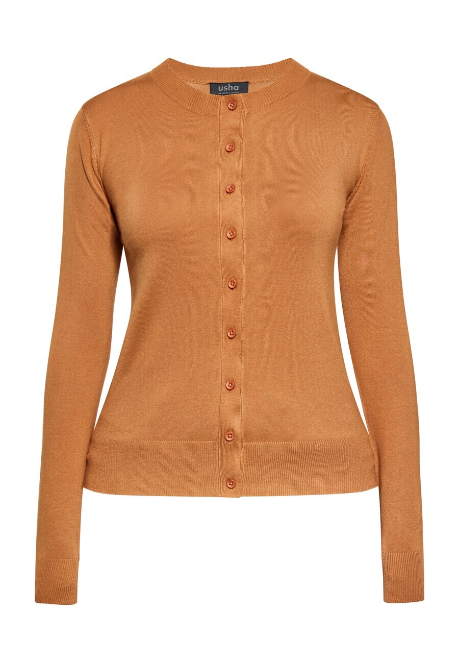 

Вязаный кардиган usha BLACK LABEL Knit Cardigan, коричневый