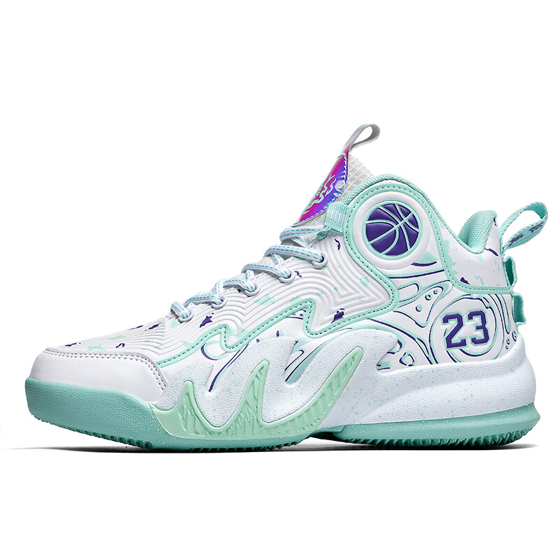 

Баскетбольные кроссовки Basketball Shoes Unisex High-Top Gqwe, бежевый/фиолетовый