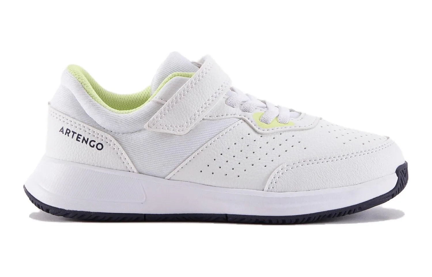 DECATHLON Детские беговые кроссовки low top дышащие, устойчивые к истиранию, бело-желтые — фото 3