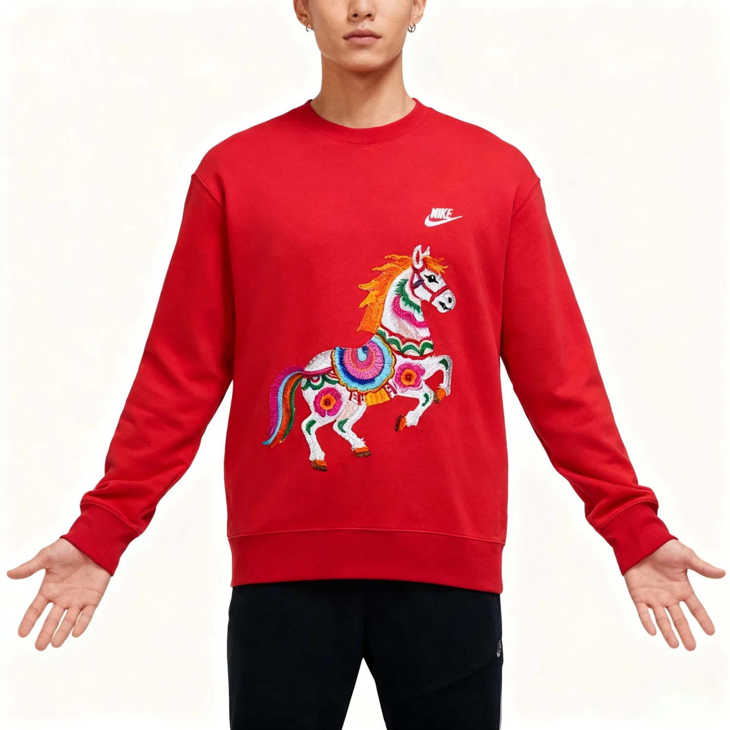 Толстовка Sportswear Club унисекс Nike, Red — фото 4