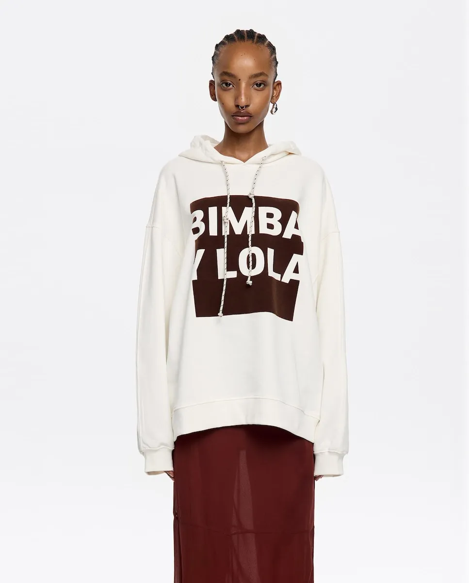 

Женская толстовка с логотипом Bimba y Lola, белый