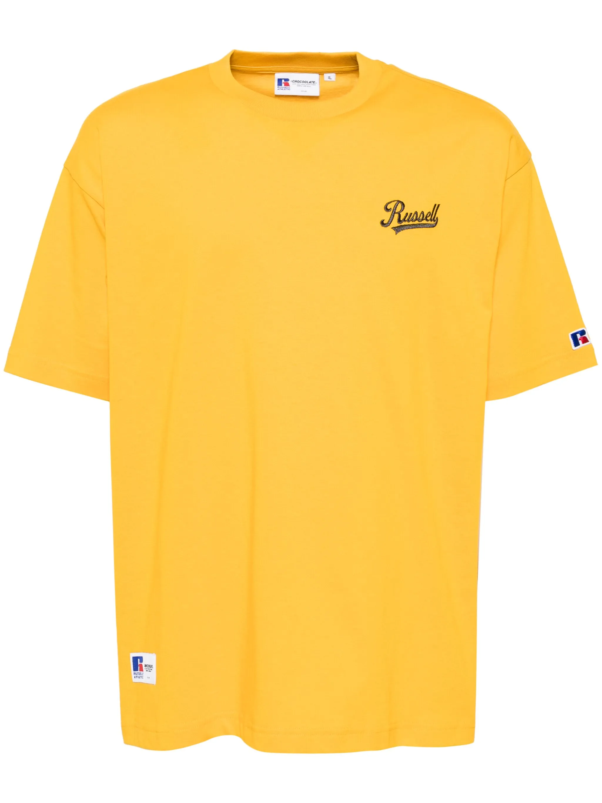 

Футболка с вышитым логотипом Chocoolate, желтый
