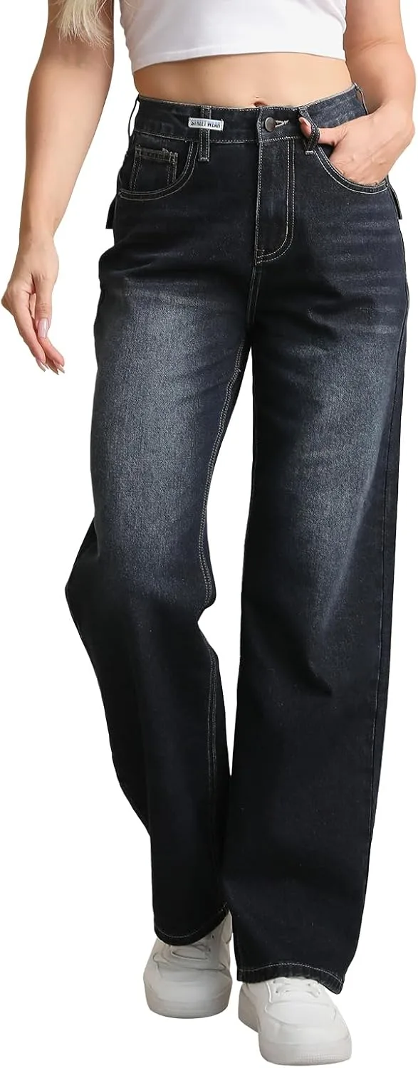 

Женские джинсы Wide Leg Flare - Mid-Rise Relaxed Fit Denim - Size 14 16 18 Bcnokfc