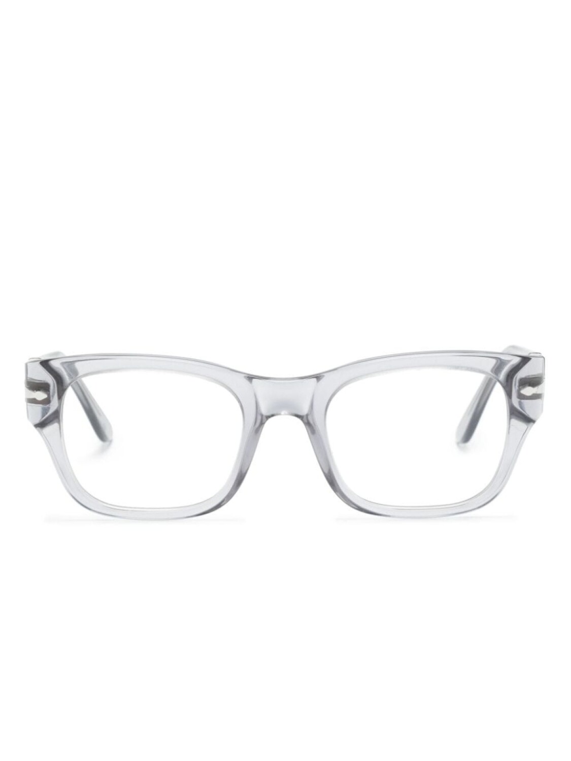 

Persol очки в прозрачной квадратной оправе, серый